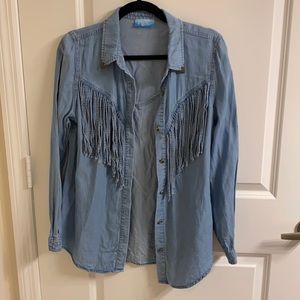 Fringe button up